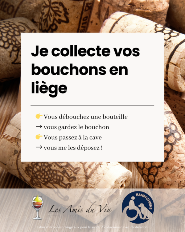 🍾 Ne jetez plus vos bouchons !
